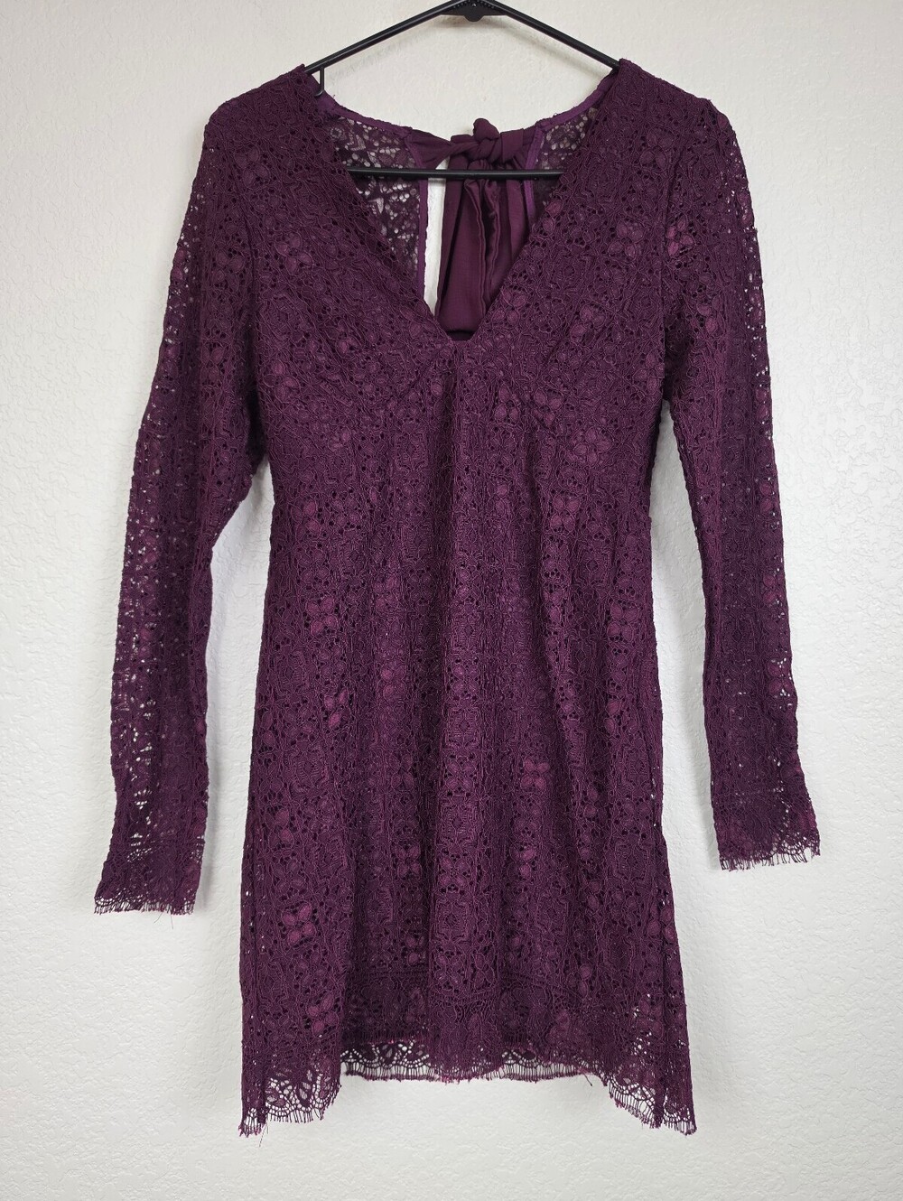 Free People Purple Lace Dress Size 4